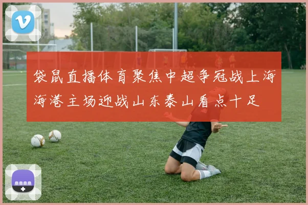 袋鼠直播体育聚焦中超争冠战上海海港主场迎战山东泰山看点十足