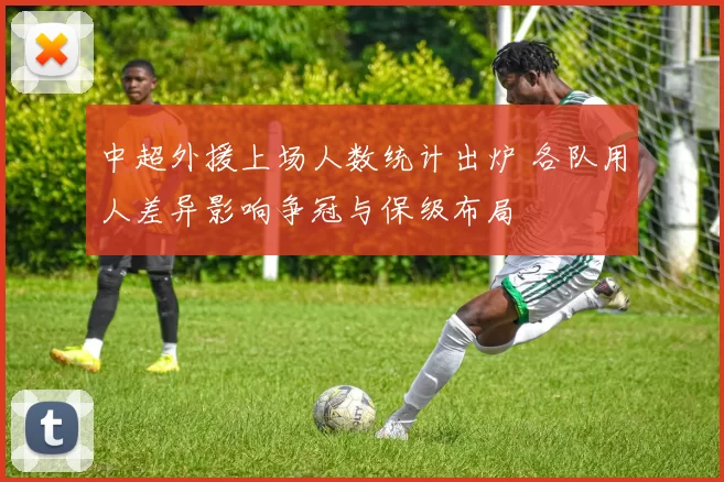 中超外援上场人数统计出炉 各队用人差异影响争冠与保级布局